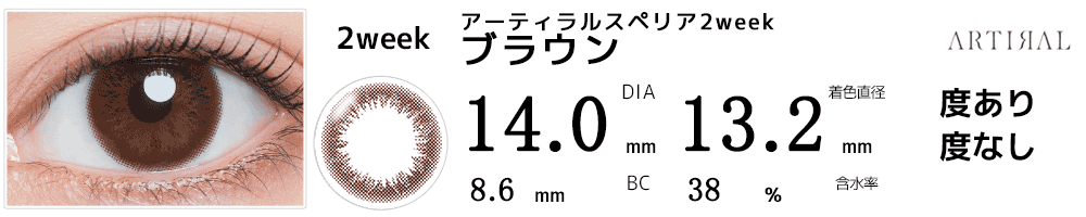アーティラルスペリア2week ブラウン
