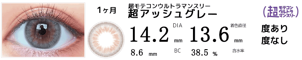 超モテコンウルトラマンスリーMOTECON ULTRA MONTHLY 超アッシュグレー