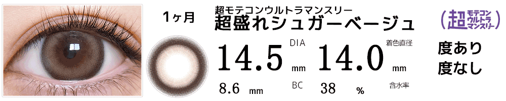 超モテコンウルトラマンスリーMOTECON ULTRA MONTHLY 超盛れシュガーベージュ