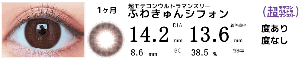 超モテコンウルトラマンスリーMOTECON ULTRA MONTHLY ふわきゅんシフォン