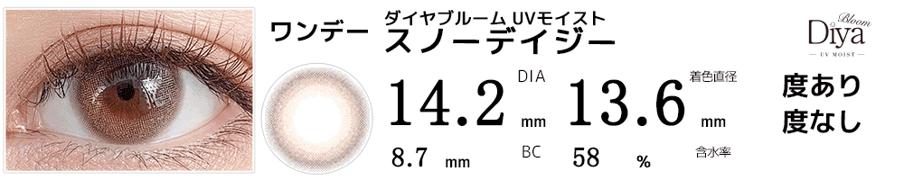 ダイヤDiyaブルームUVモイスト スノーデイジー