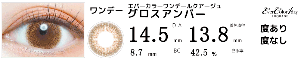 エバーカラーワンデー ルクアージュ グロスアンバー