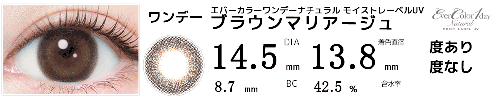 エバーカラーワンデーナチュラル モイストレーベルUV ブラウンマリアージュ