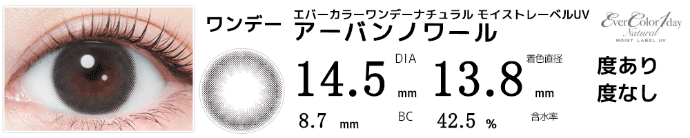 エバーカラーワンデーナチュラル モイストレーベルUV アーバンノワール
