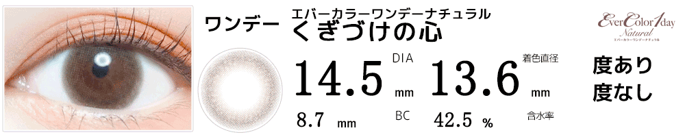 エバーカラーワンデーナチュラル くぎづけの心