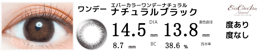 エバーカラーワンデーナチュラルナチュラルブラック