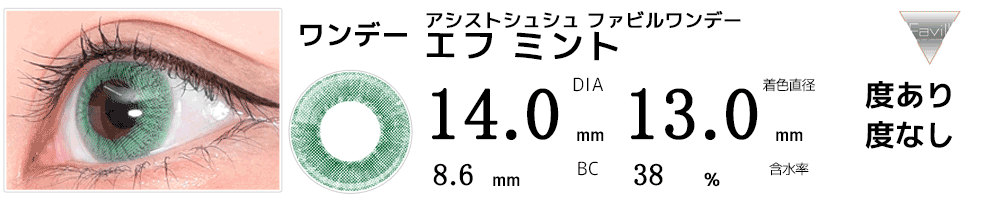 アシストシュシュ ファビルワンデー エフ ミント