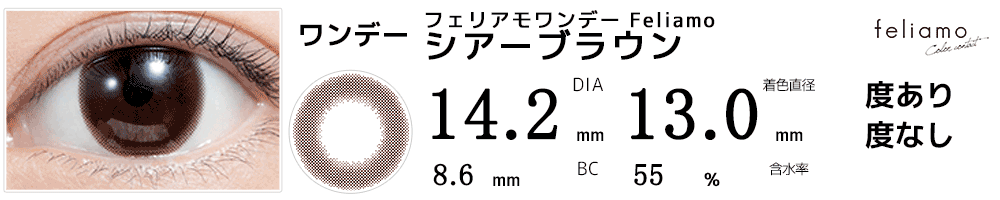 フェリアモワンデーFeliamo シアーブラウン