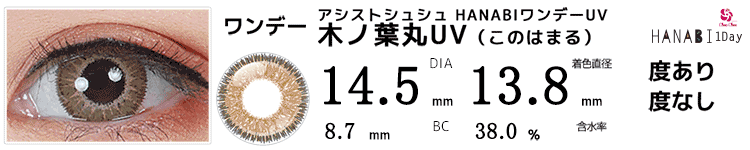 アシストシュシュ HANABIワンデーUV 木ノ葉丸UV