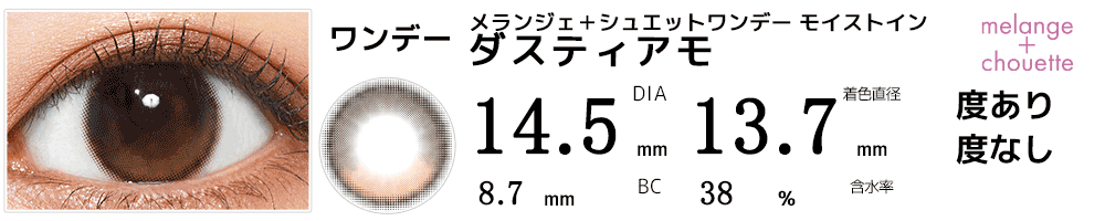 メランジェ＋シュエットワンデー モイストイン ダスティアモ