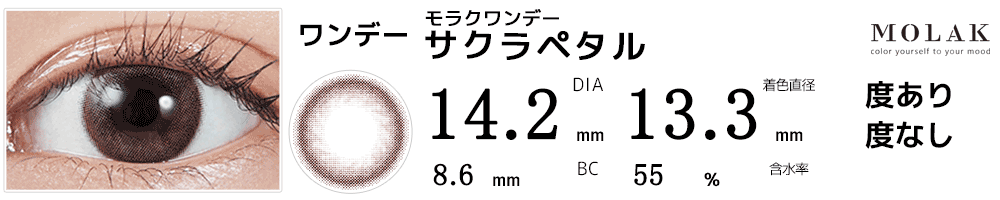 モラクワンデー MOLAK 1day サクラペタル