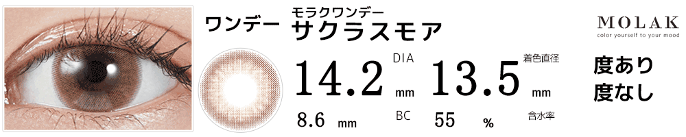 モラクワンデー MOLAK 1day サクラスモア