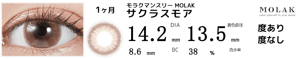 モラクマンスリー MOLAK 1month サクラスモア