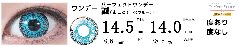 ドルチェパーフェクトワンデー誠ブルー