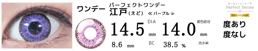 ドルチェパーフェクトワンデー江戸パープル