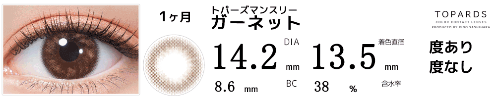トパーズマンスリーTOPARDS ガーネット