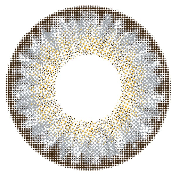 カラーズ ワンデー　ハーフグレーゴールド