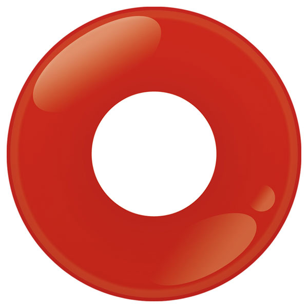 パーフェクトシリーズワンデージョーカー レッドベタ塗赤コン