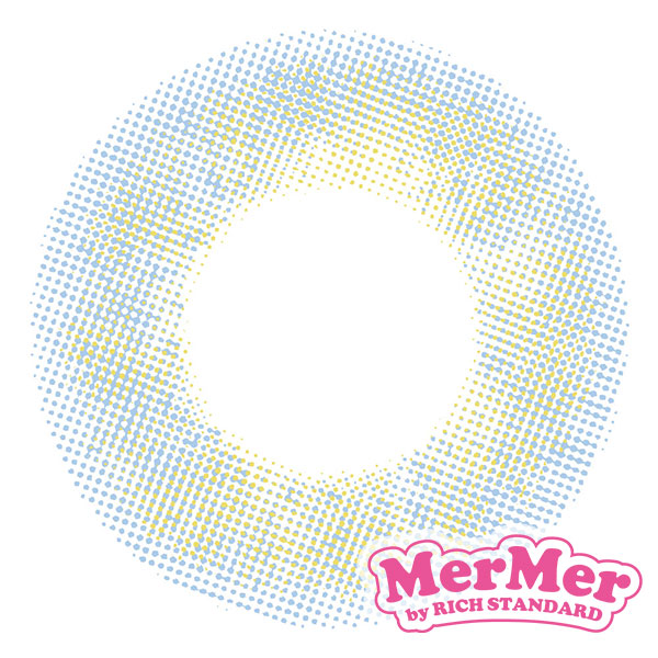 フチなしワンデーカラコンMerMer(メルメル)byリッチスタンダード ソーダブルー