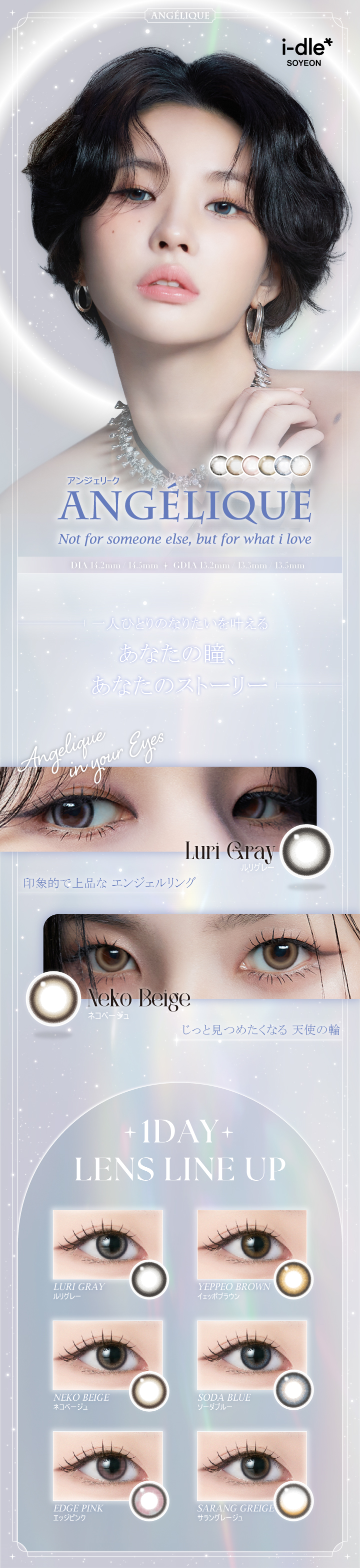アンジェリーク ワンデー メインビジュアル画像