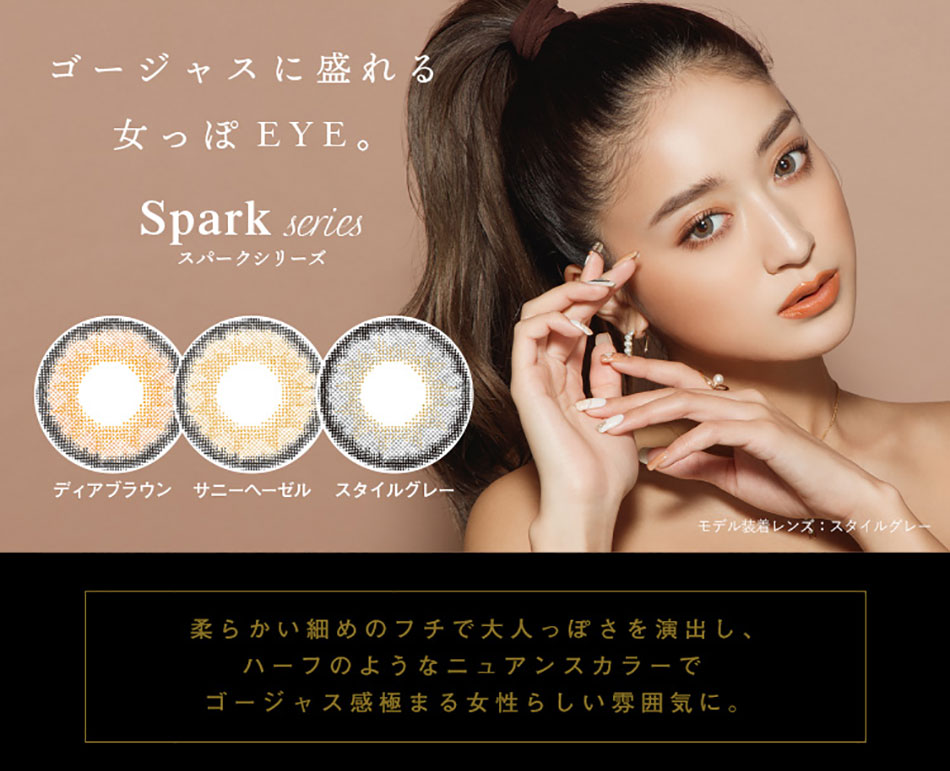 ドープウィンクワンデーDopeWink みちょぱカラコンスパークシリーズ画像