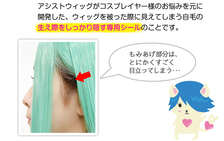 生え際隠シール製品説明