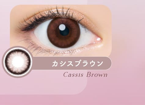 バンビシリーズ ワンデー　カシスブラウン装着画像