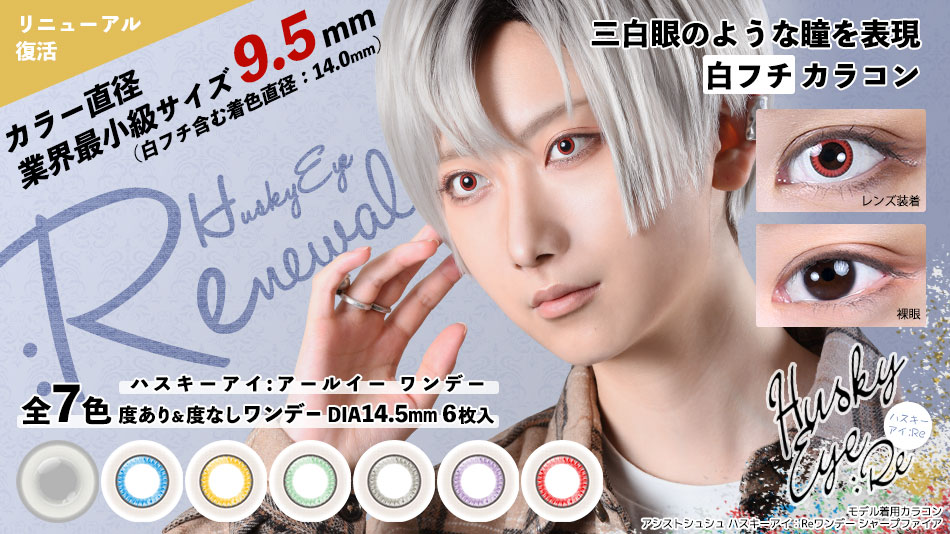 アシストシュシュ ハスキーアイ：Reワンデー 三白眼風カラコン