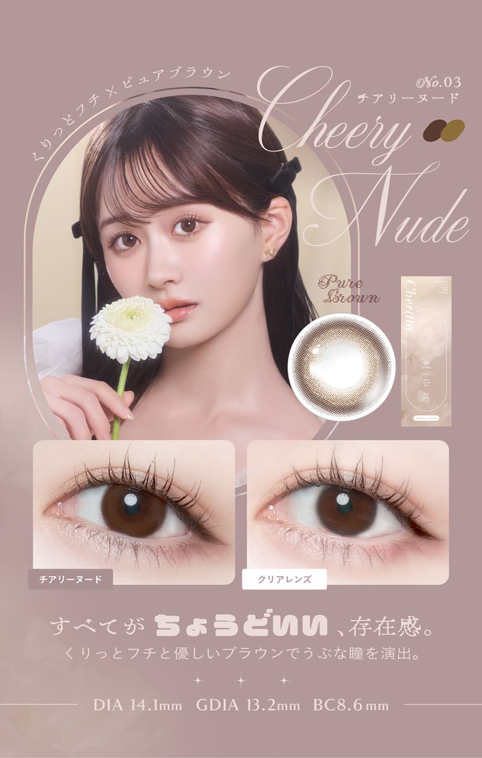 チェリッタ チアリ―ヌードレンズ詳細