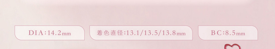 チューズミー ワンデー（Chu's me 1day）スペック