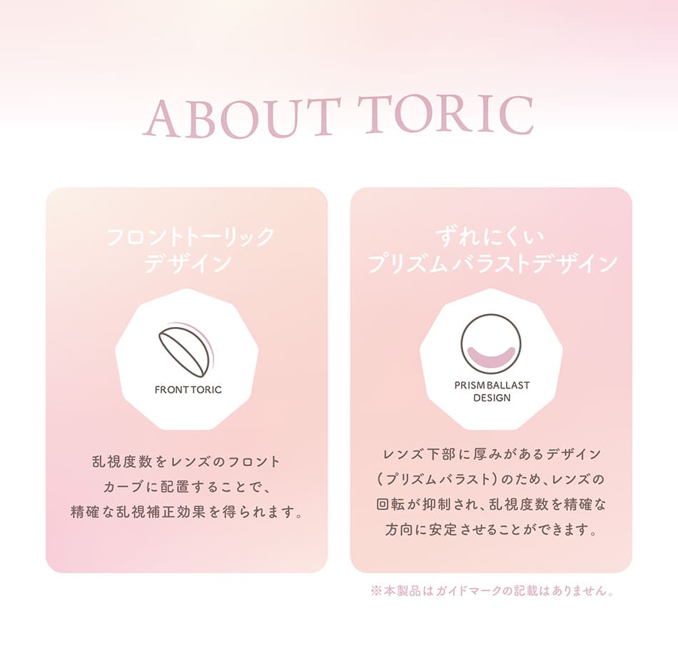 チューズミー トーリック　 トーリックについて