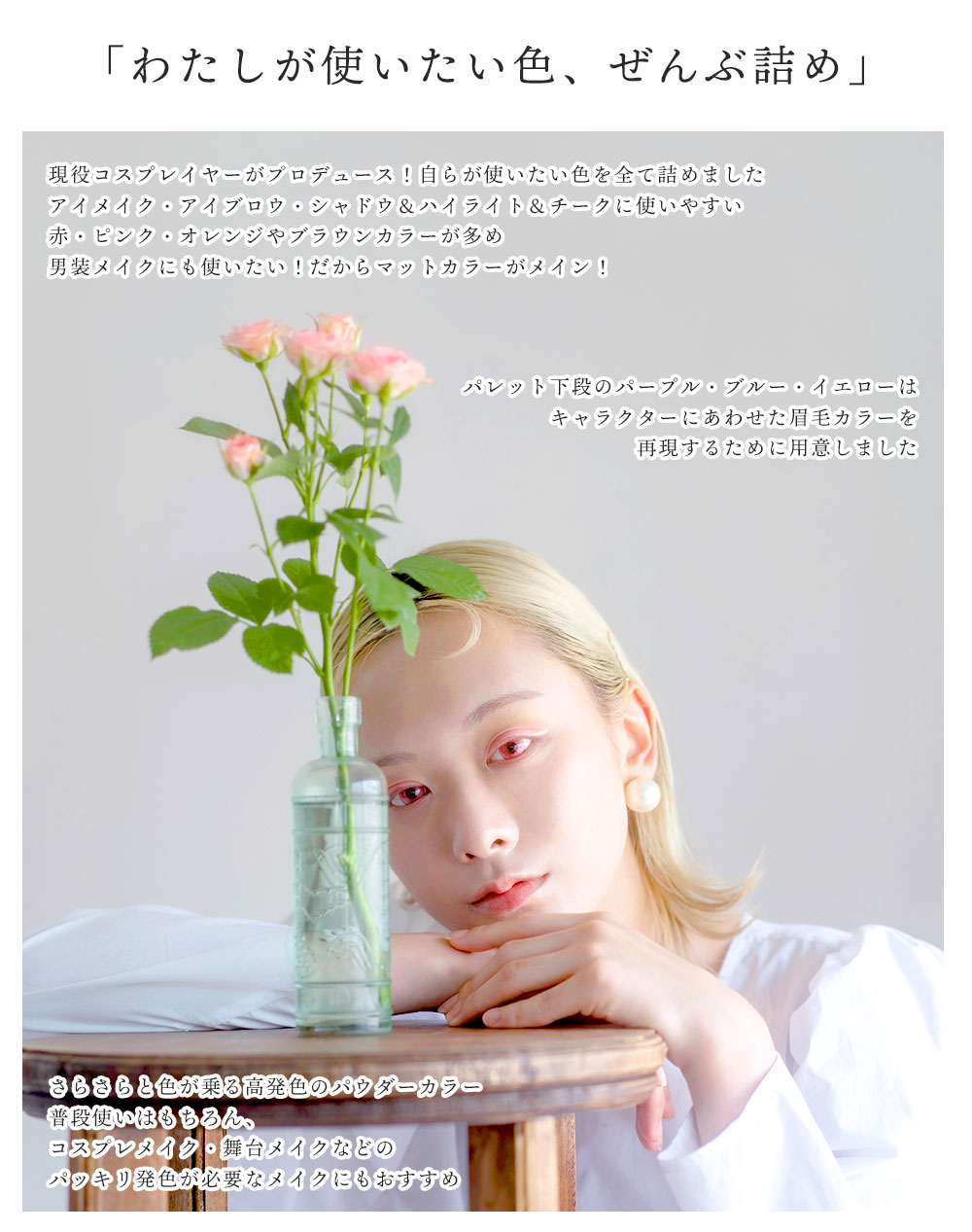 ドルチェコスメティック22色コンセプトについて画像