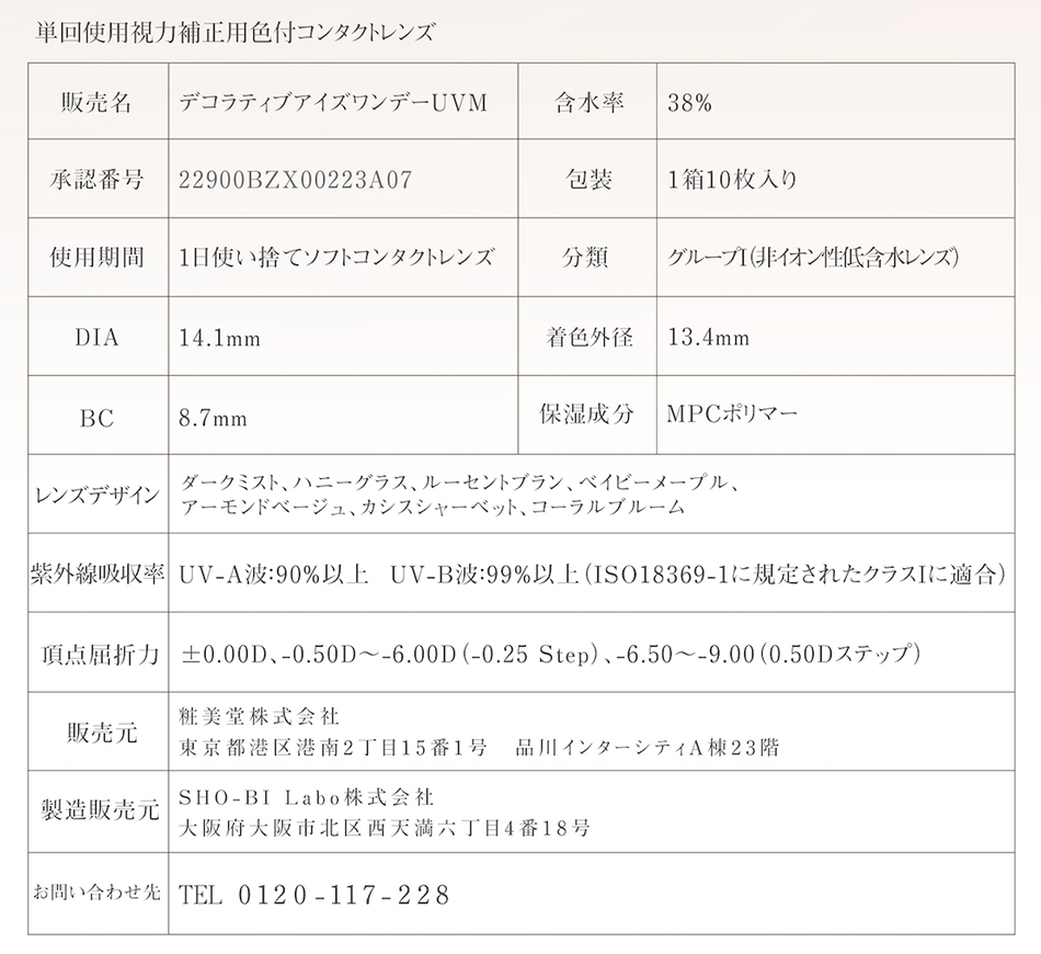 デコラティブアイズヴェール 商品情報