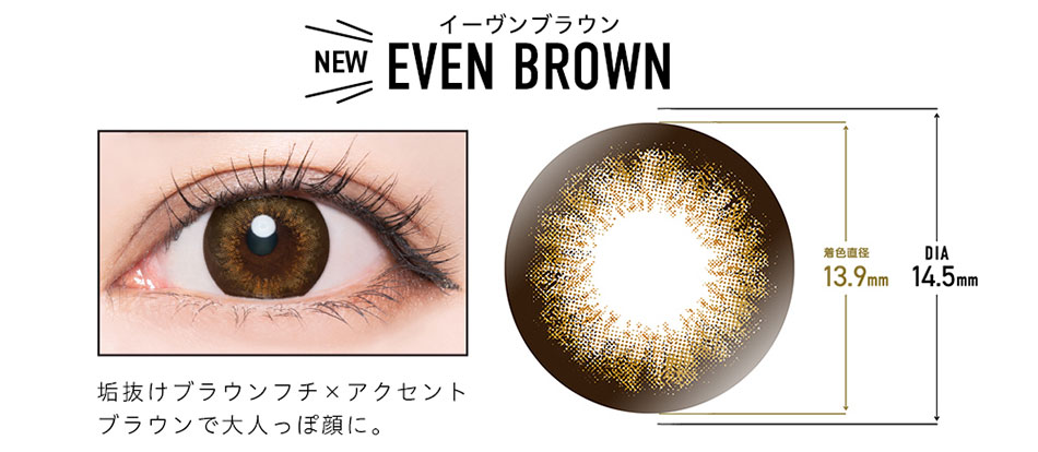 ドープウィンクマンスリーDopeWink イーヴンブラウンレンズ詳細