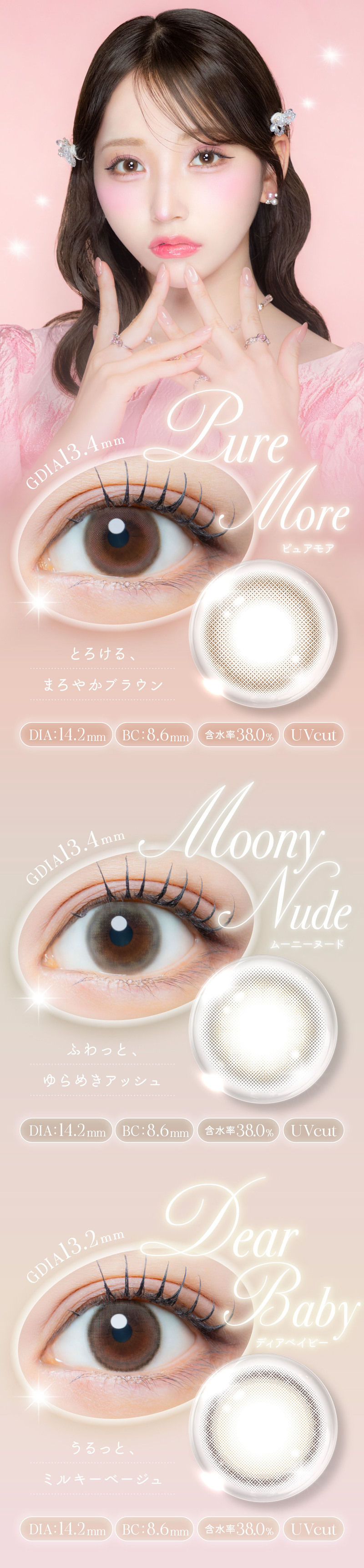 アイジェニック（EYE GENIC）レンズラインナップ