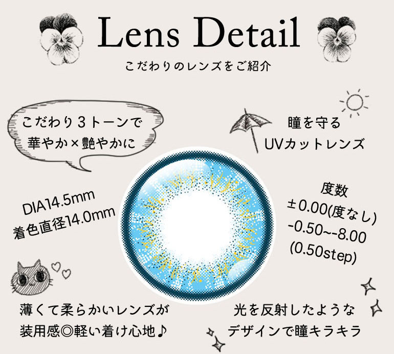 コスプレ向き高発色ワンデーパーフェクトシリーズワンデーフルブルームのレンズ紹介|コスプレカラコン通販アイトルテ