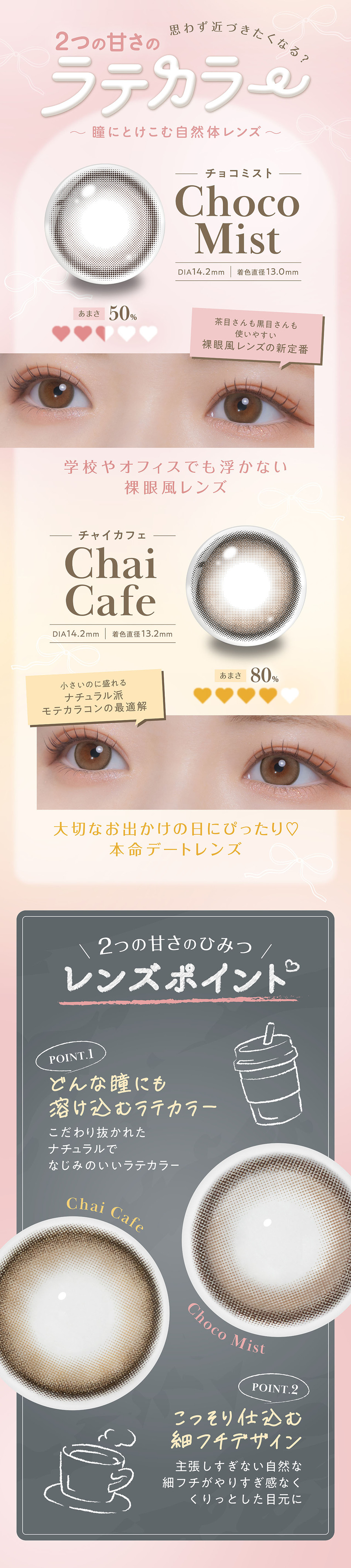 フェリアモ ワンデー（Feliamo 1day）新色レンズポイント