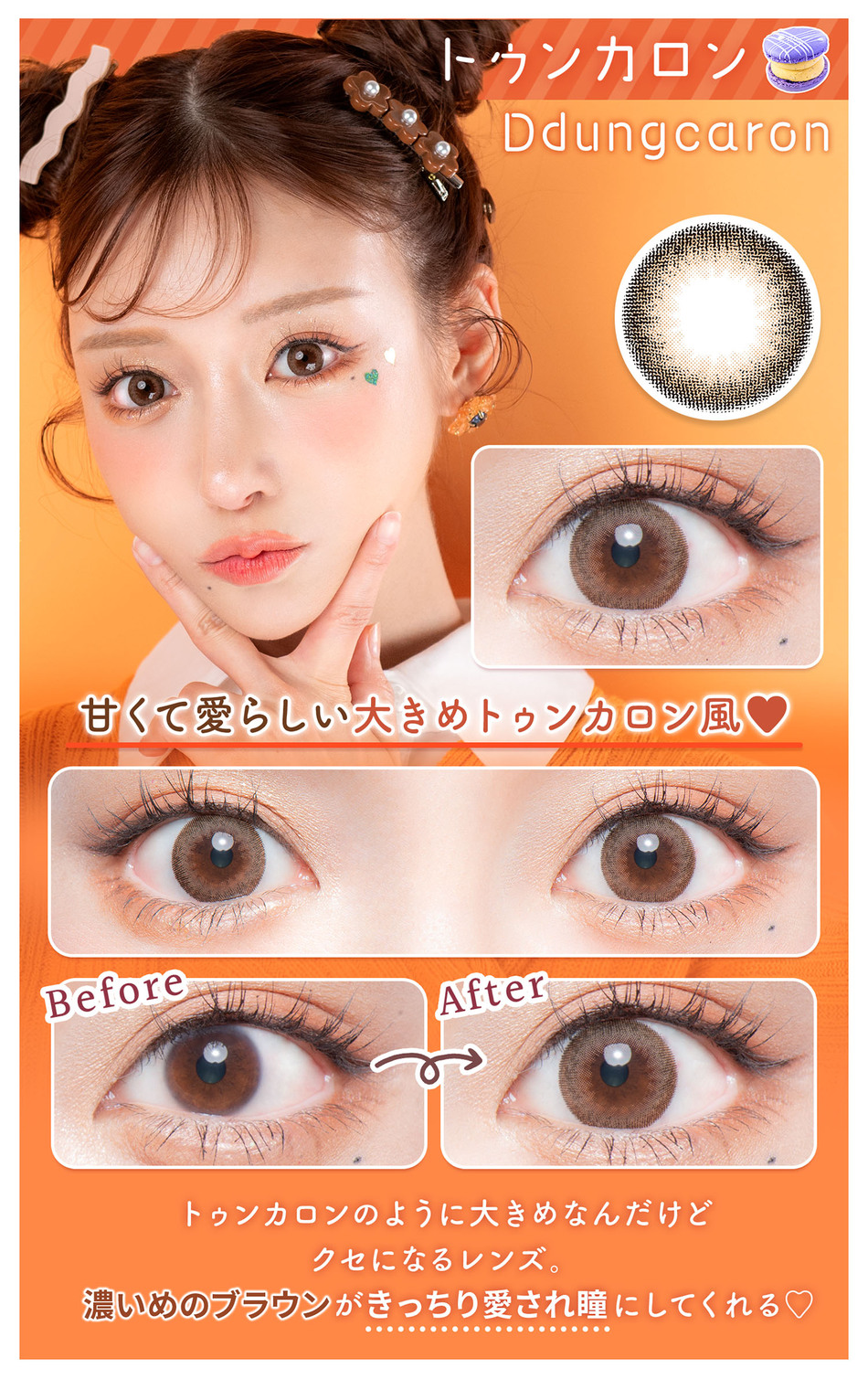 フルーリー マンスリー トゥンカロンレンズ詳細