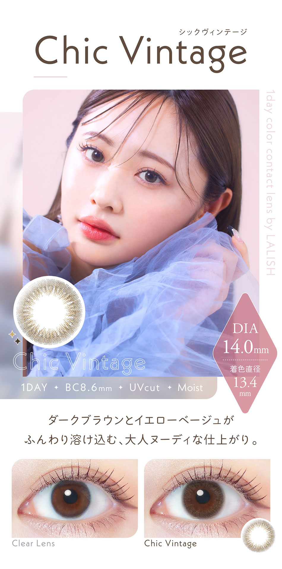 レリッシュLALISH シックヴィンテージレンズ詳細