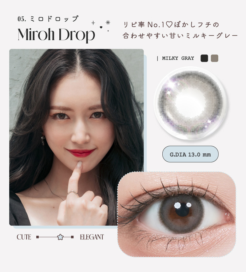ルミュー（Lemieu）ミロドロップレンズ詳細