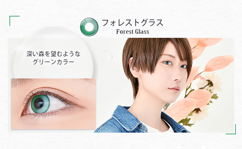 アシストシュシュ リシェイドワンデー フォレストグラスレンズ詳細