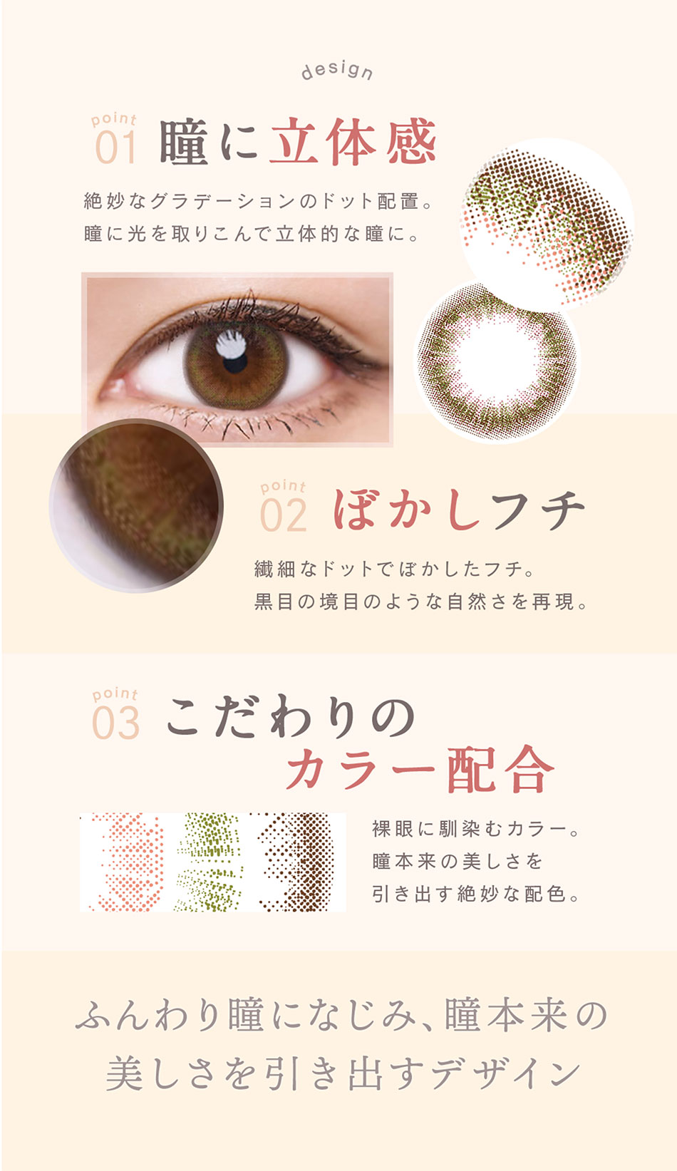 ルミア ワンデー 14.2mm （LuMia）レンズデザイン画像