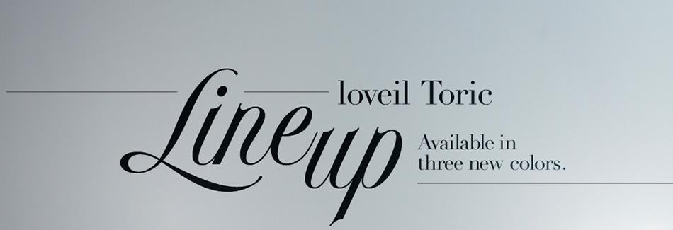 ラヴェールトーリック（loveil Toric）ラインナップ画像