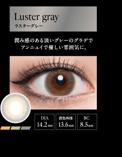 ラヴェール（loveil）ラスターグレーレンズ詳細