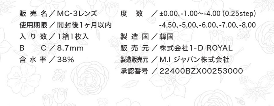 メガコンMEGACON スペック