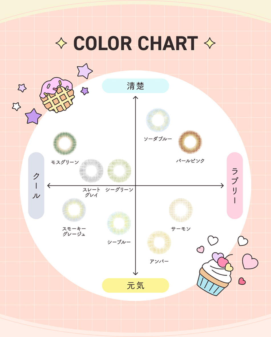 メルメルMerMer by リッチスタンダード サーモンカラーチャート画像
