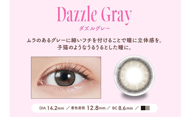 モラクマンスリー ダズルグレー装着画像