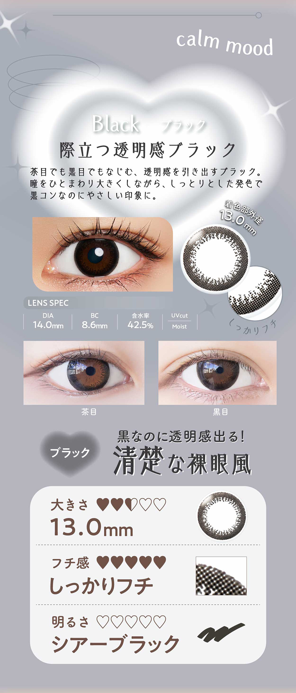ネオサイトワンデー リングUV【5枚入】ブラックレンズ詳細
