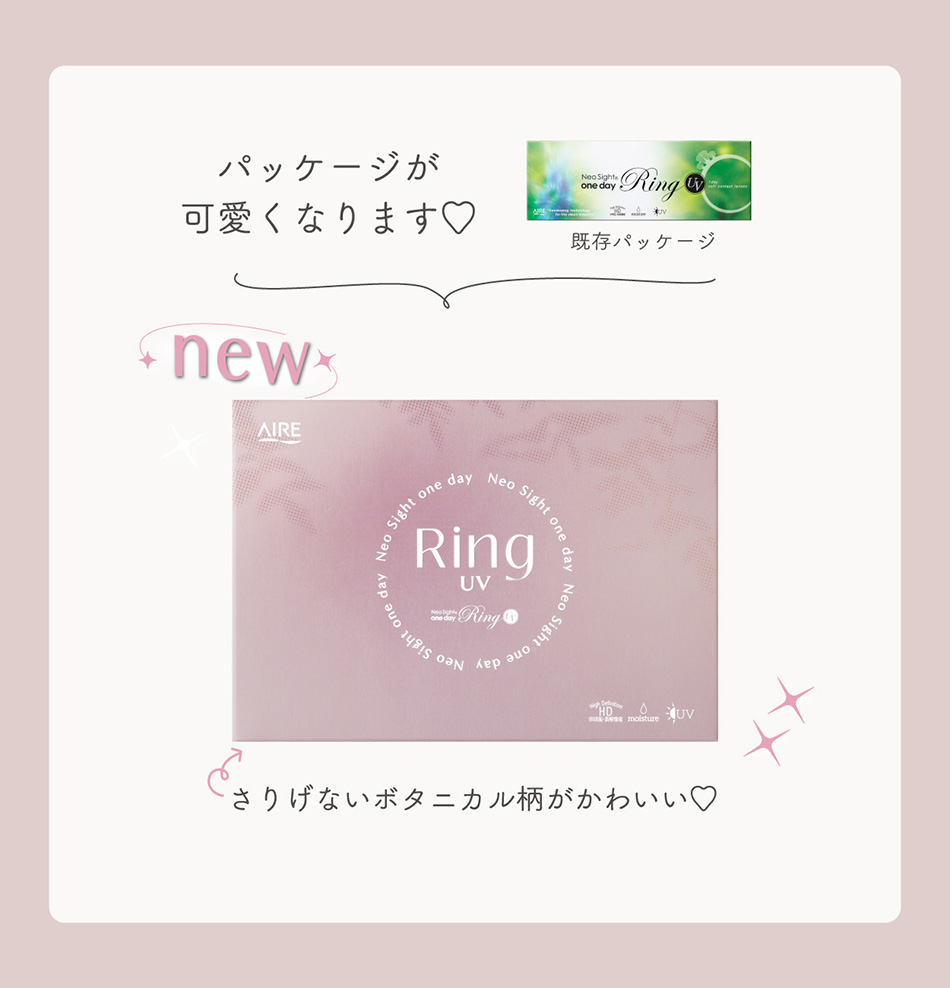 ネオサイトワンデー リングUV【5枚入】パッケージ
