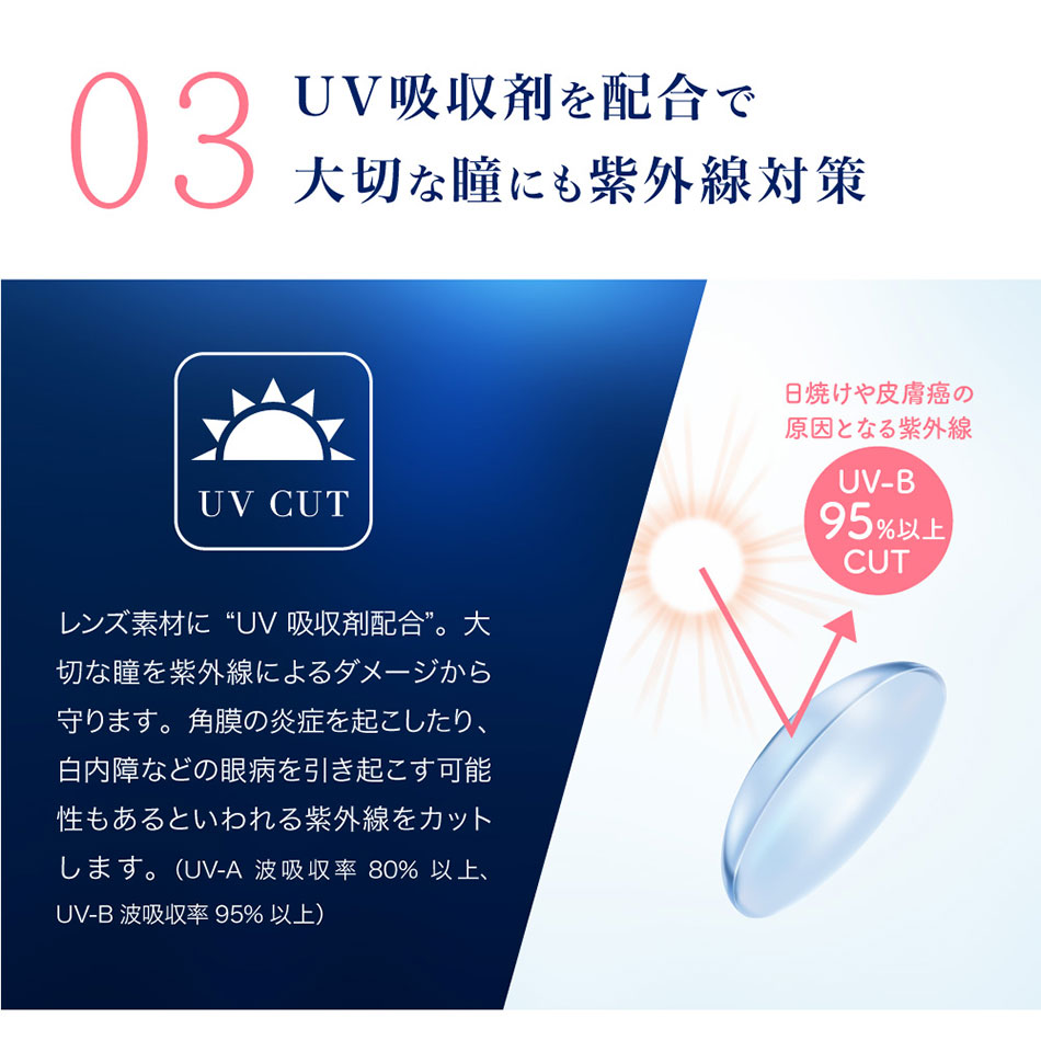 ピュアアクア ツーウィーク 55 byZERU. 03 UV CUT